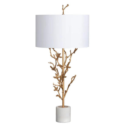 Lampe de table Branche Feuille d'Or