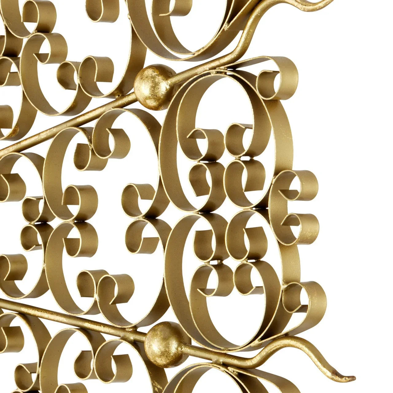 Miroir rond à effet soleil et feuille d'or