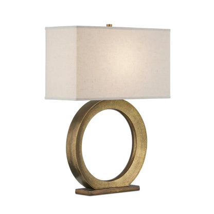 Lampe de table sculpturale Golden Loop