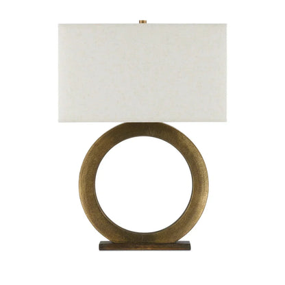 Lampe de table sculpturale Golden Loop