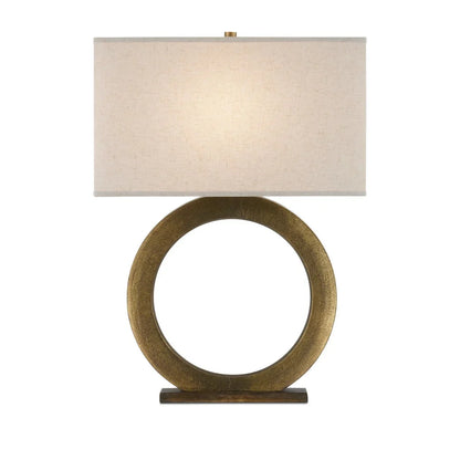 Lampe de table sculpturale Golden Loop