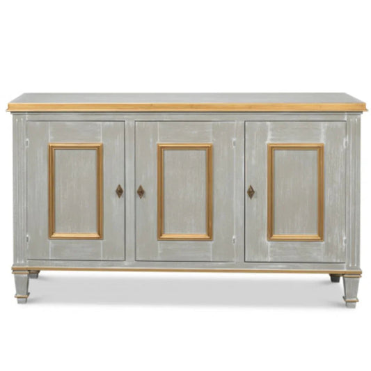 Buffet Louis gris et or