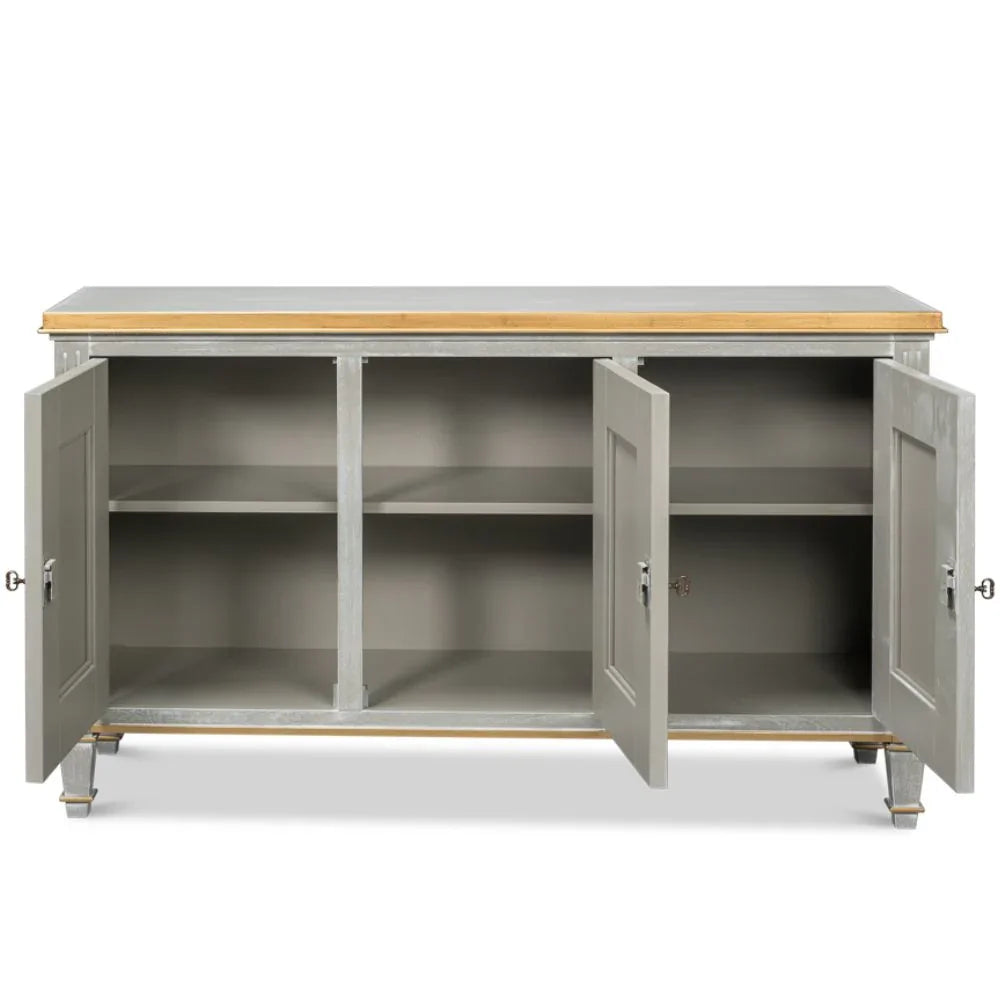 Buffet Louis gris et or