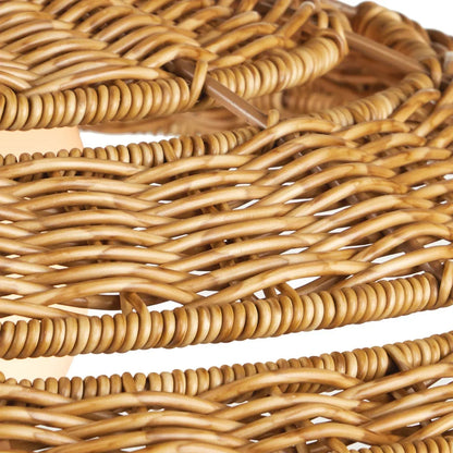 Pendentif d'extérieur en osier tressé à la main