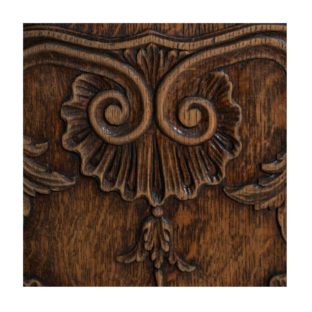 Vitrine Louis XV voûtée en chêne, vers 1820