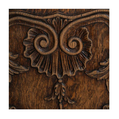 Vitrine Louis XV voûtée en chêne, vers 1820