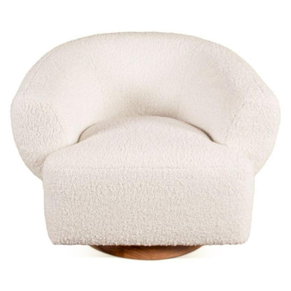 Fauteuil pivotant Luxe Cream Boucle