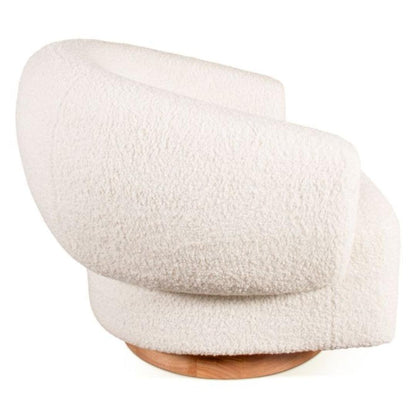 Fauteuil pivotant Luxe Cream Boucle