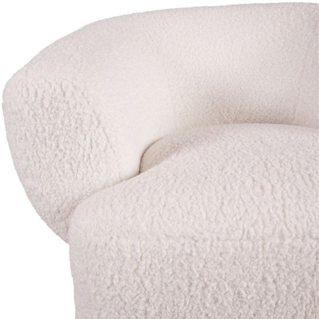 Fauteuil pivotant Luxe Cream Boucle