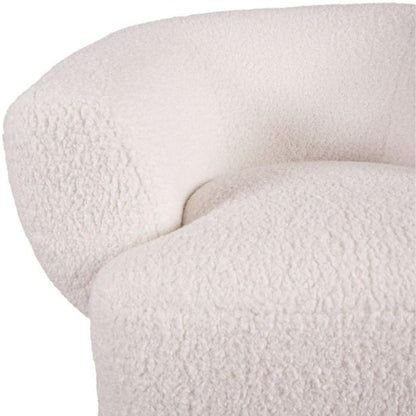 Fauteuil pivotant Luxe Cream Boucle
