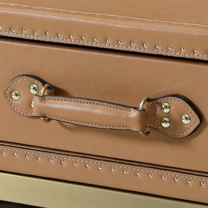 Table basse en cuir Voyager