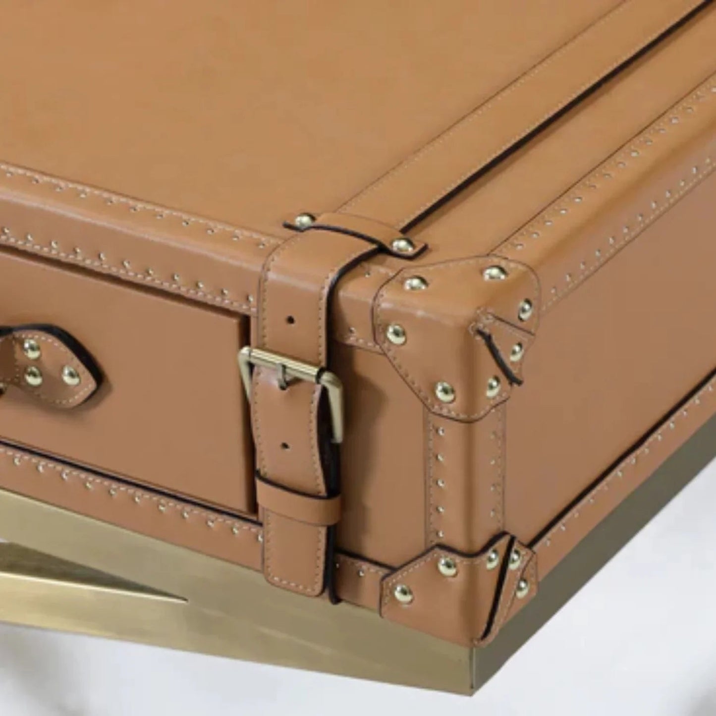 Table basse en cuir Voyager