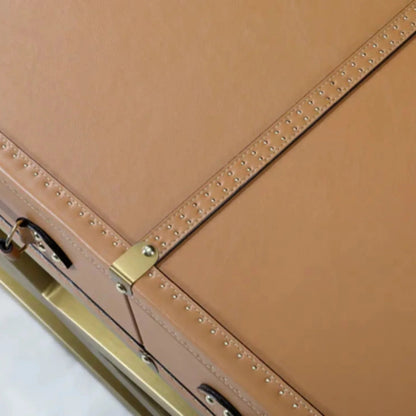 Table basse en cuir Voyager