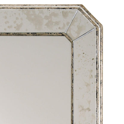 Miroir vénitien biseauté en verre moucheté