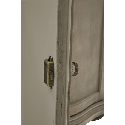 Buffet demi-lune en bois fumé naturel