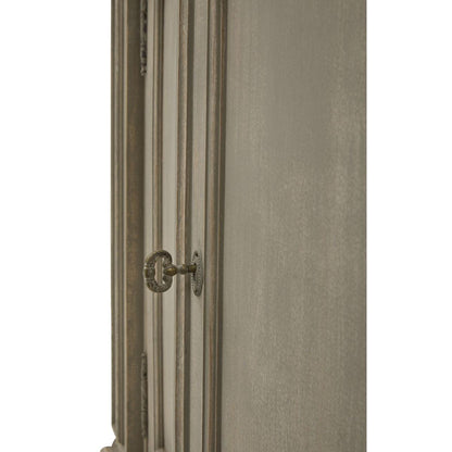 Buffet demi-lune en bois fumé naturel