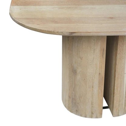 Table sur pied moderne de style côtier naturel