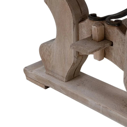 Table de salle à manger à tréteaux de style lyre, style français, vers 1920