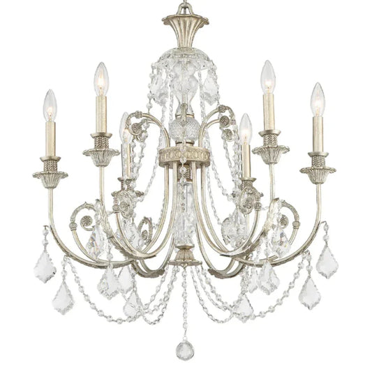 Lustre vintage en argent ancien