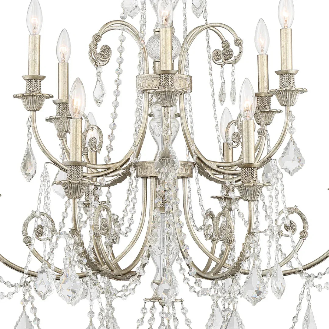 Lustre vintage en argent ancien