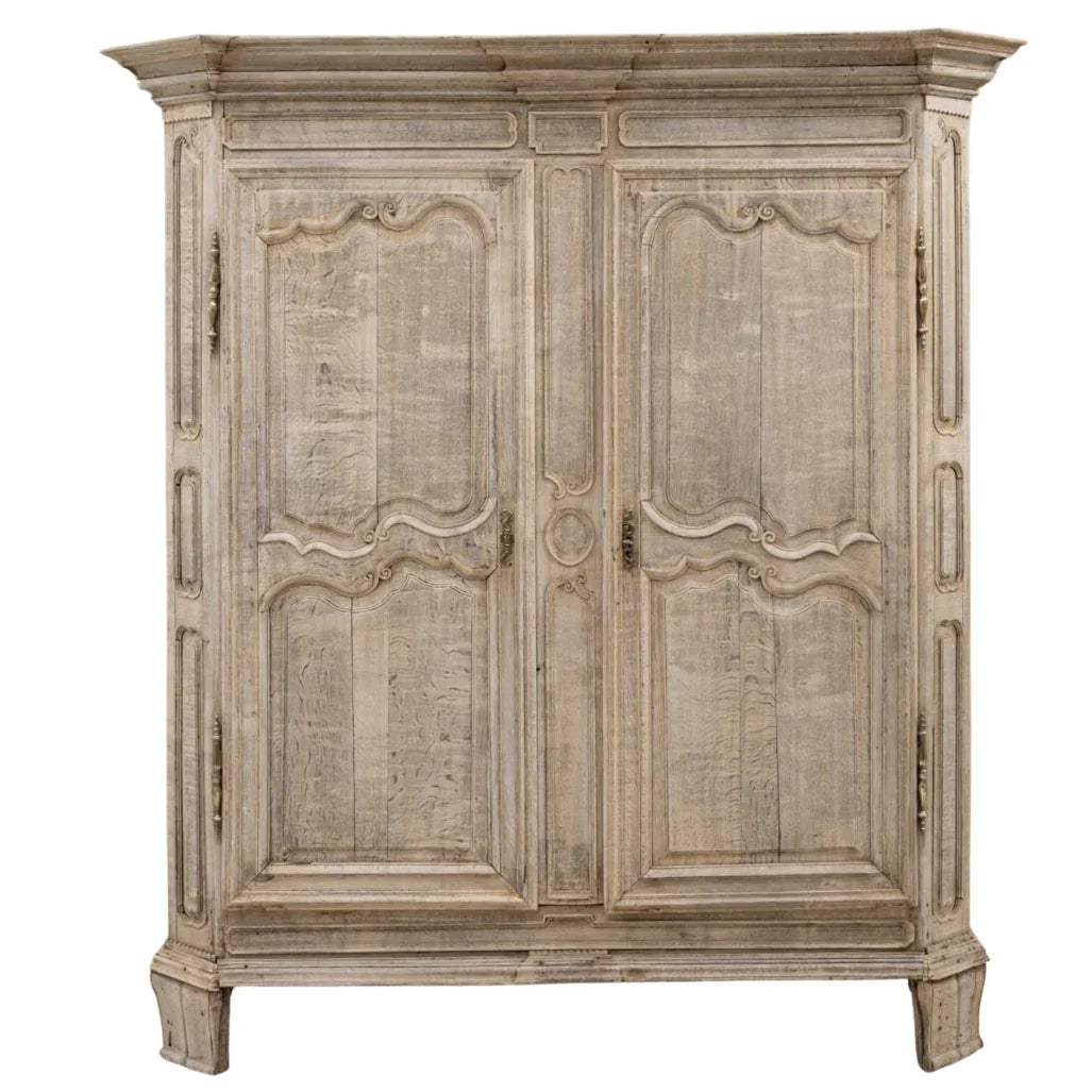 Armoire extra large en chêne français ornée, vers 1860