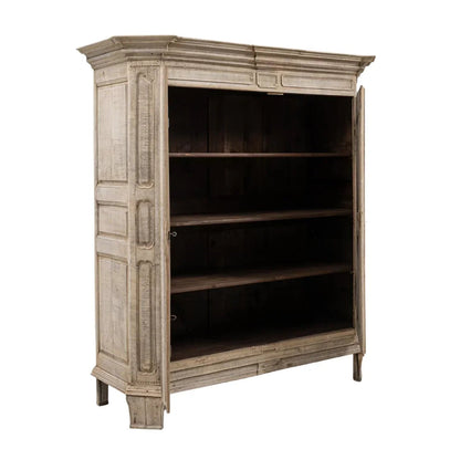 Armoire extra large en chêne français ornée, vers 1860