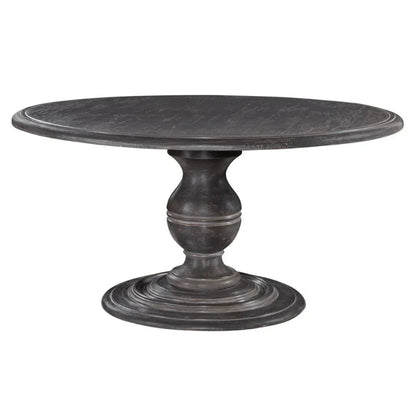 Table de salle à manger ronde noire Frangelica