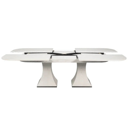 Table de salle à manger oblongue blanche Gramercy Park