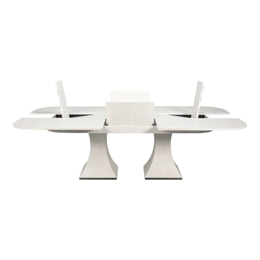 Table de salle à manger oblongue blanche Gramercy Park