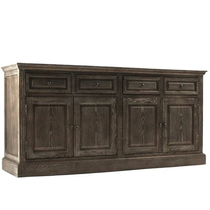 Buffet rustique en chêne foncé