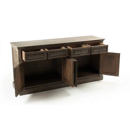 Buffet rustique en chêne foncé