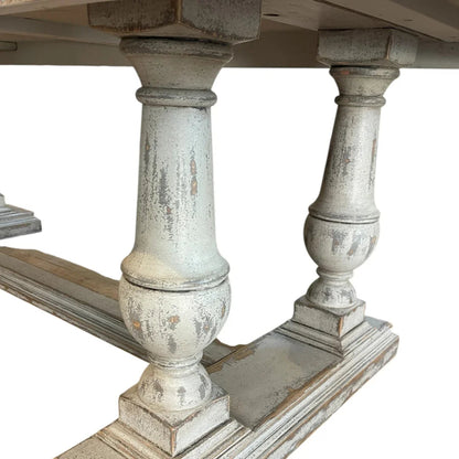 Table de salle à manger de style ferme en bois Crown Plank