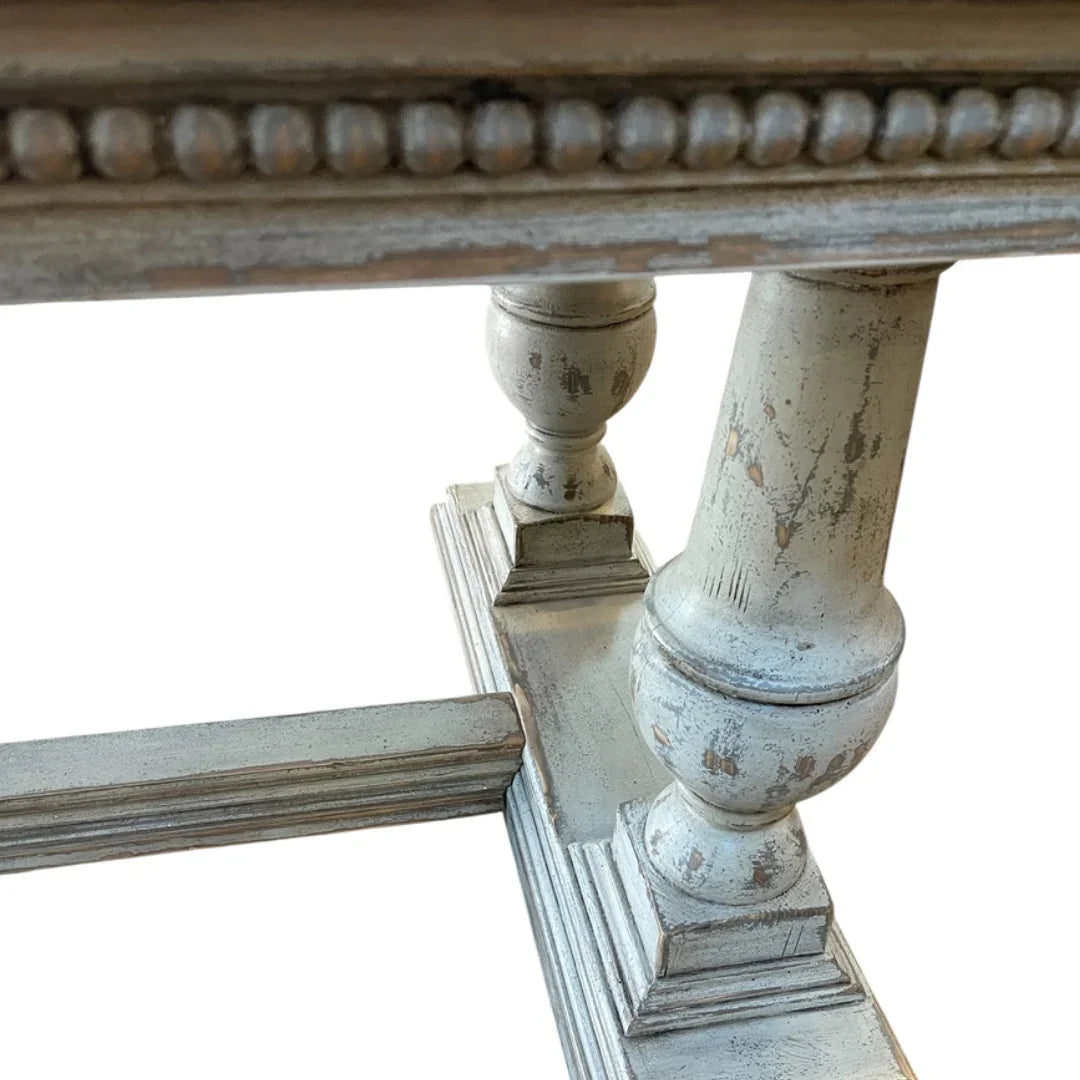 Table de salle à manger de style ferme en bois Crown Plank