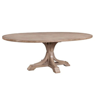 Table ovale sculptée sur piédestal