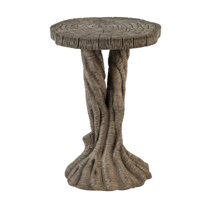 Table d'appoint rustique inspirée des arbres
