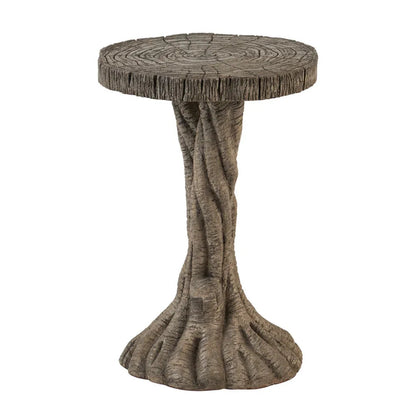 Table d'appoint rustique inspirée des arbres