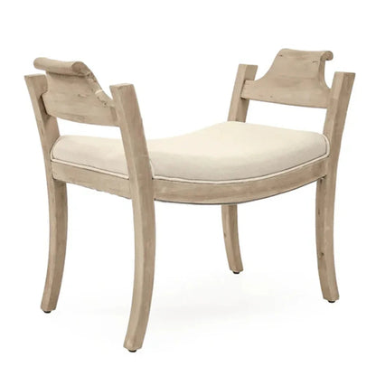 Tabouret d'appoint rustique en bois