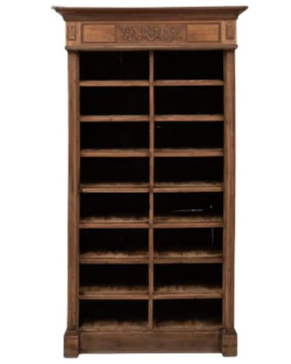 Vitrine rustique en bois, vers 1900