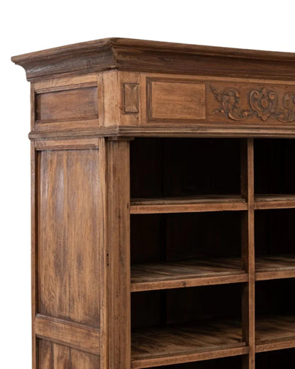 Vitrine rustique en bois, vers 1900