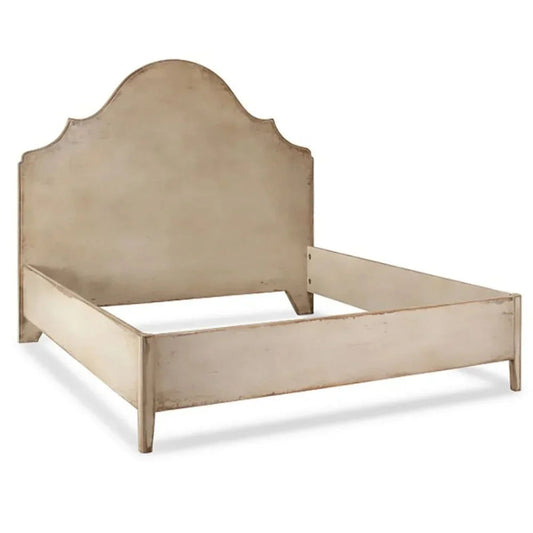 Lit rustique arqué festonné