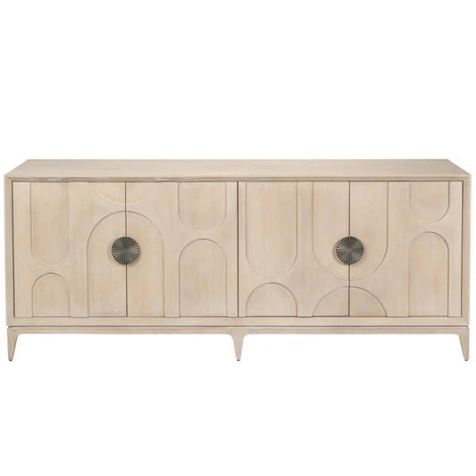 Crédence moderne en chêne sculpté