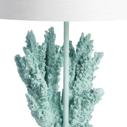 Lampe de table corail bleu mer