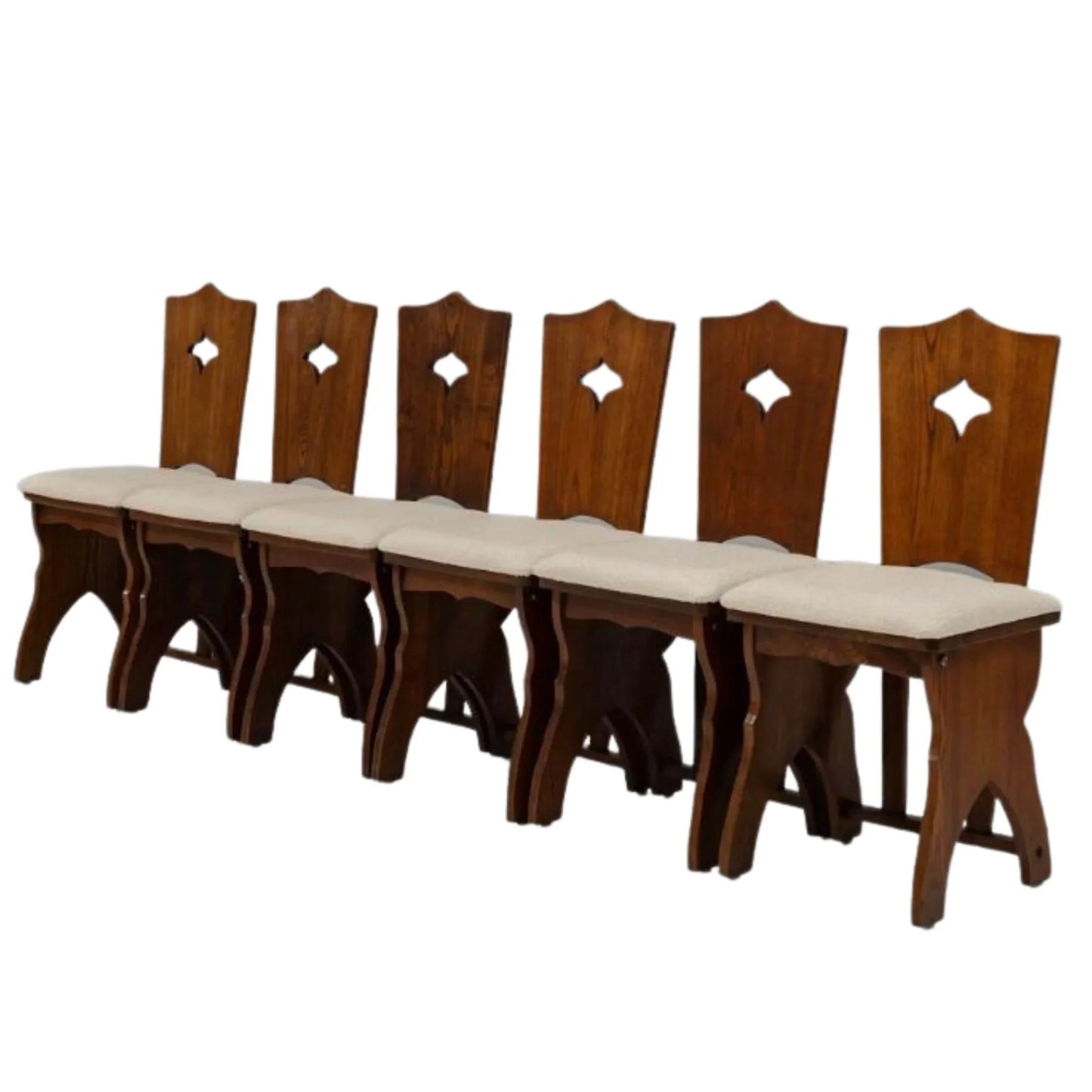 Chaises de salle à manger royales françaises, ensemble de 6, vers 1940