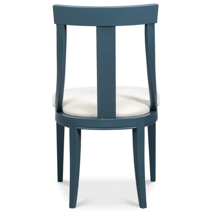 Chaises de salle à manger inclinées bleu ardoise - Lot de 2