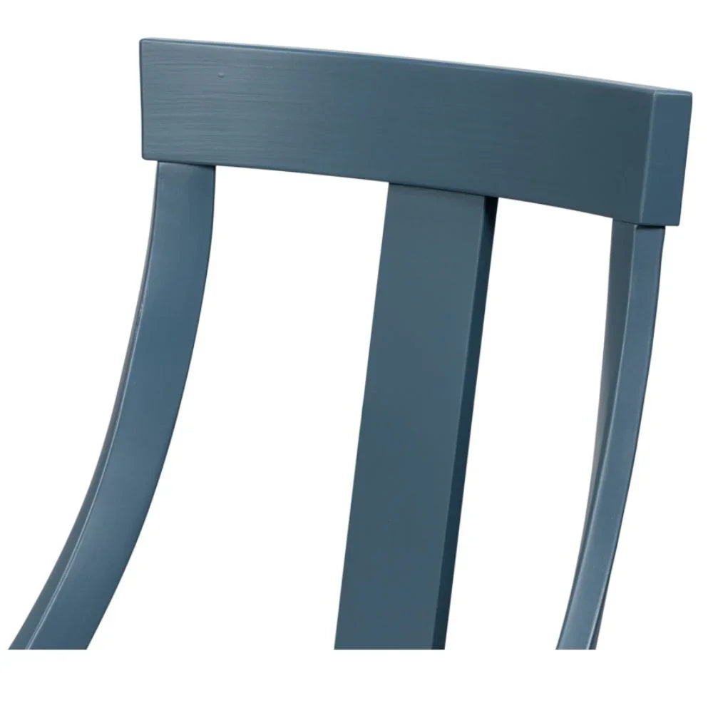 Chaises de salle à manger inclinées bleu ardoise - Lot de 2