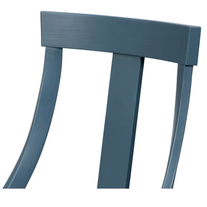 Chaises de salle à manger inclinées bleu ardoise - Lot de 2