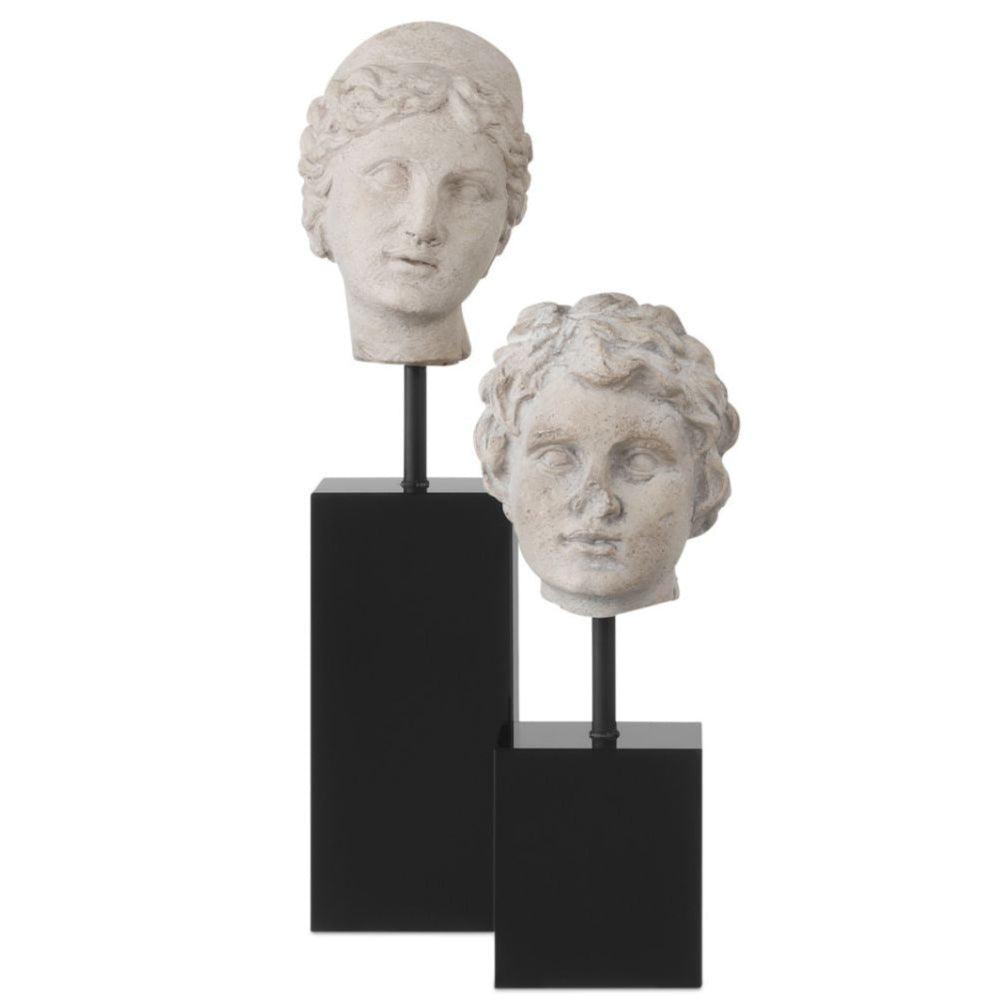 Têtes sculptées de Vénus - Lot de 2