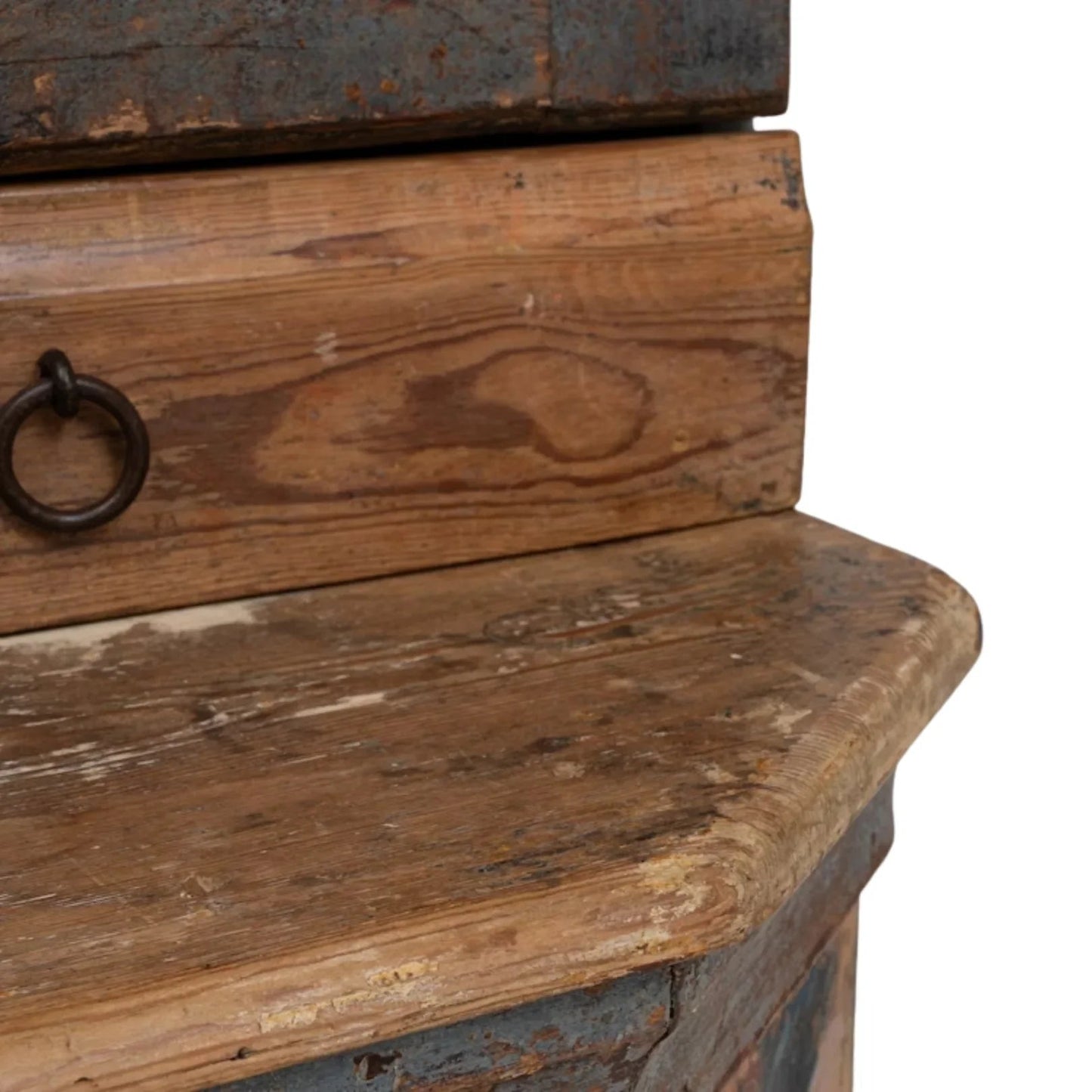 Armoire d'été à motifs floraux suédois, vers 1900