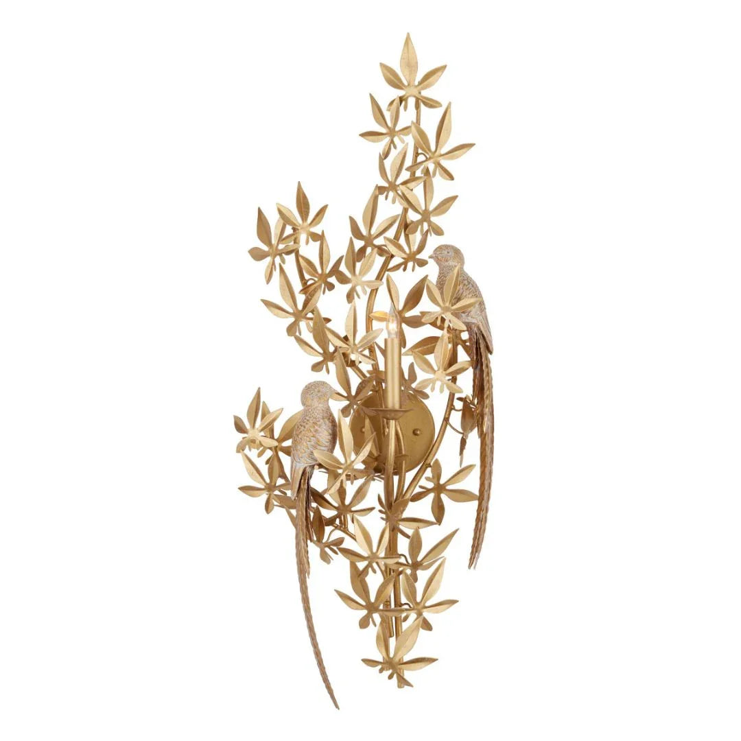 Applique murale Swedish Gold Perched Birds