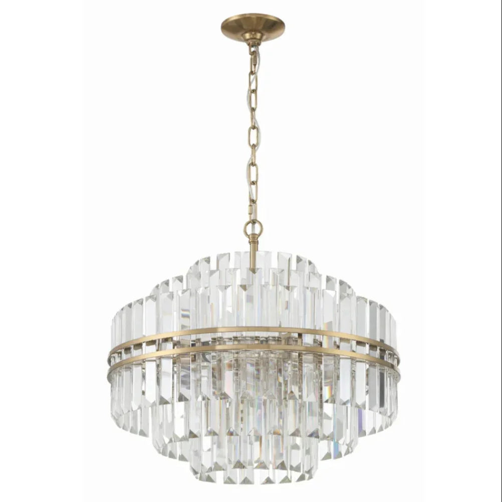 Lustre en cristal à plusieurs niveaux Contempo